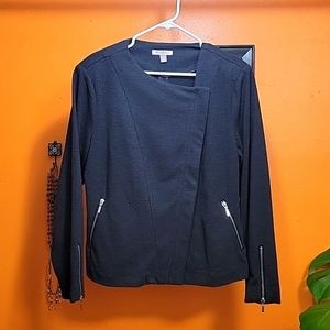 Roz & Ali Gray Moto Style Jacket